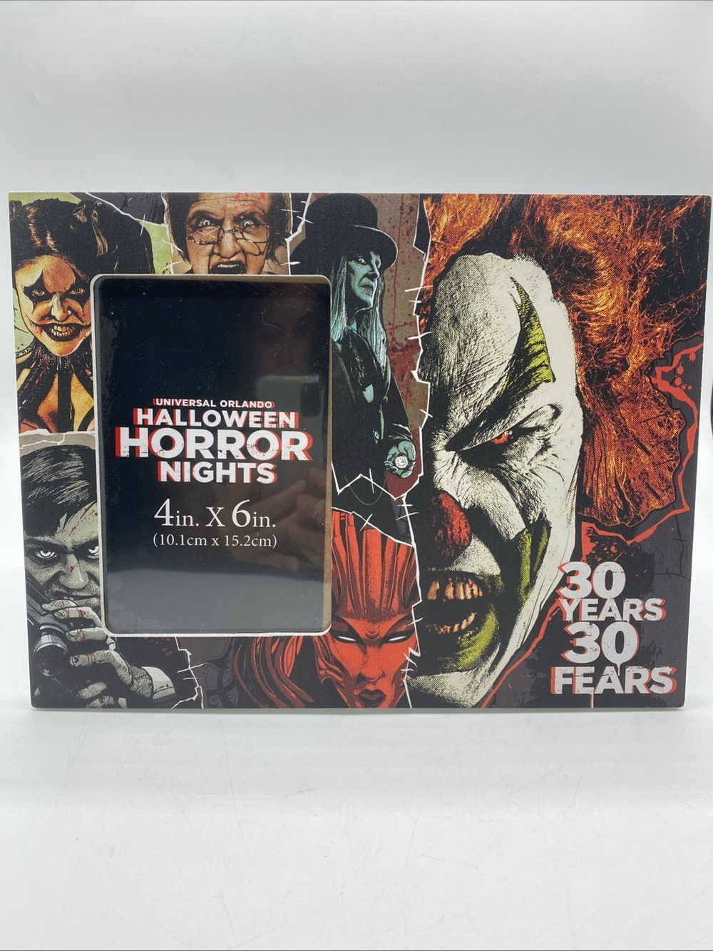 Universal Studios Halloween Horror Nights 30 Years 30 Fears 4x6 Picture Frame